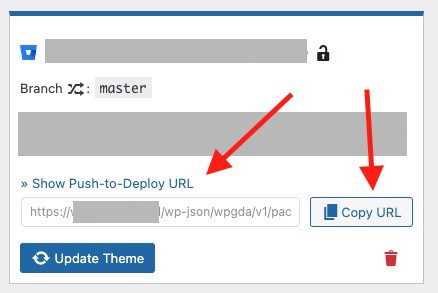 Deployer for Git how to show Push-to-Deploy URL